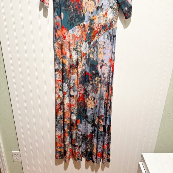 Soft Surroundings Nanette Stretch Jersey Knit Maxi Dress Size Medium - Picture 3 of 7
